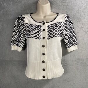 MOTH Cardigan Sweater XS Old Money Preppy Luxury Parisian Capsule Twee